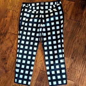 Kate Spade Checkered Cropped Pants